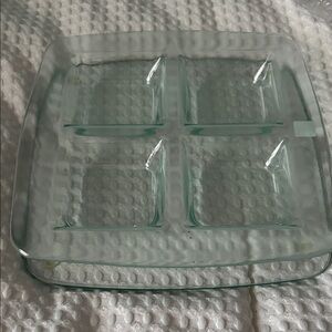 PartyLite Stratus glass candle trays